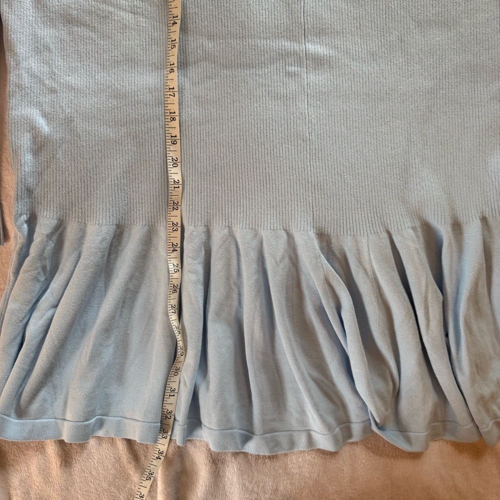 Free People Time On My Side Light Blue Women's Sweater Mini Dress NWOT - Picture 6 of 6